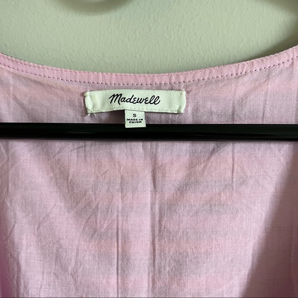 Like New! Madewell Scoopneck Tank Dress in Rainbow Stripe - Picture 9 of 11